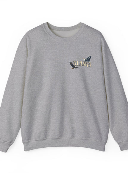"Alaska" (Ink front and back) Unisex Heavy Blend Crewneck Sweatshirt