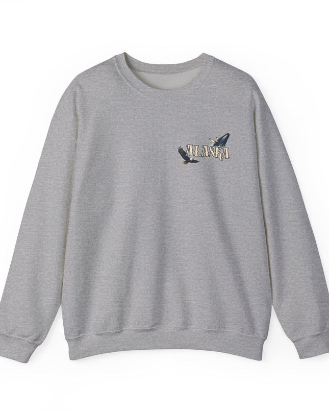 "Alaska" (Ink front and back) Unisex Heavy Blend Crewneck Sweatshirt