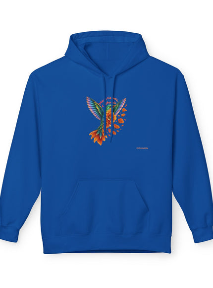 "Hummingbird and Poppies" Unisex Midweight Softstyle Fleece Hoodie