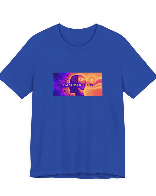 "Calm Over Chaos- Vivid" Unisex Jersey Short Sleeve Tee