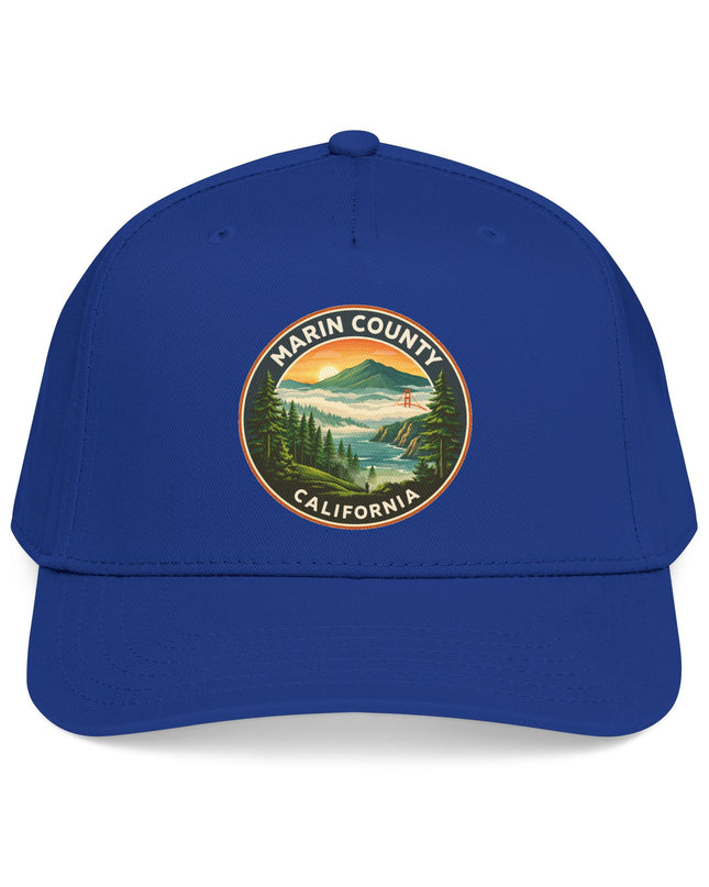 "Marin County, Above the Fog" Mid Profile Baseball Cap