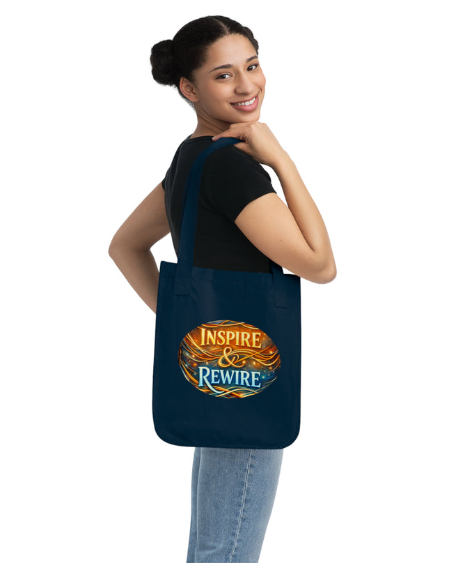 "Inspire and Rewire" Organic Canvas Tote Bag
