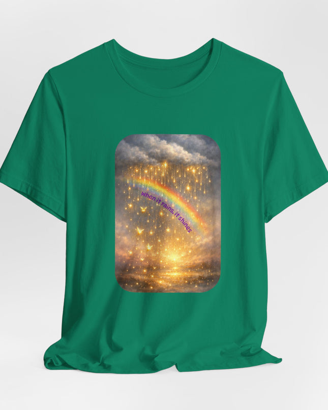 "When It Rains, It Shines" Unisex Jersey Short Sleeve Tee