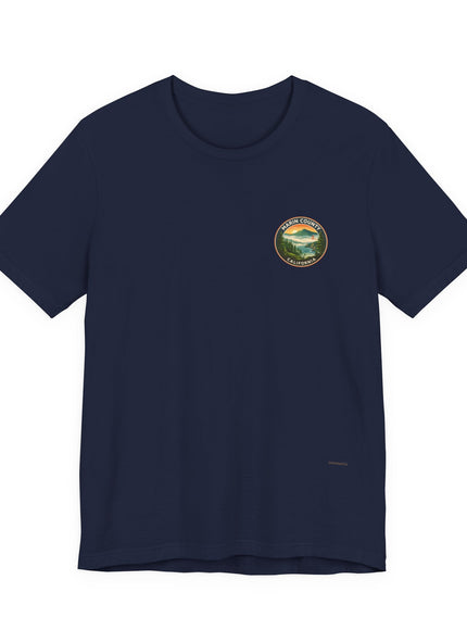 "Marin County - Above the Fog - No Text" (2-sided) Unisex Jersey Short Sleeve Tee
