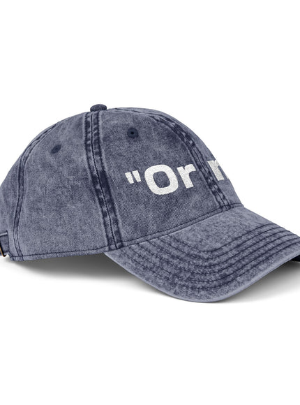 "Or No" Vintage Cap (Embroidery)