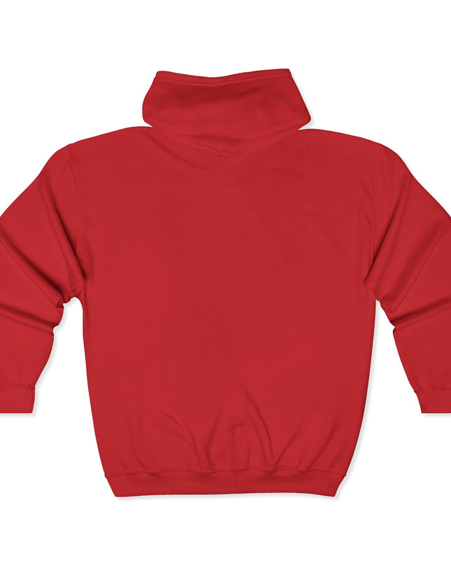 "Mom Strong (White embroidery)" Unisex Heavy Blend Full Zip Hooded Sweatshirt