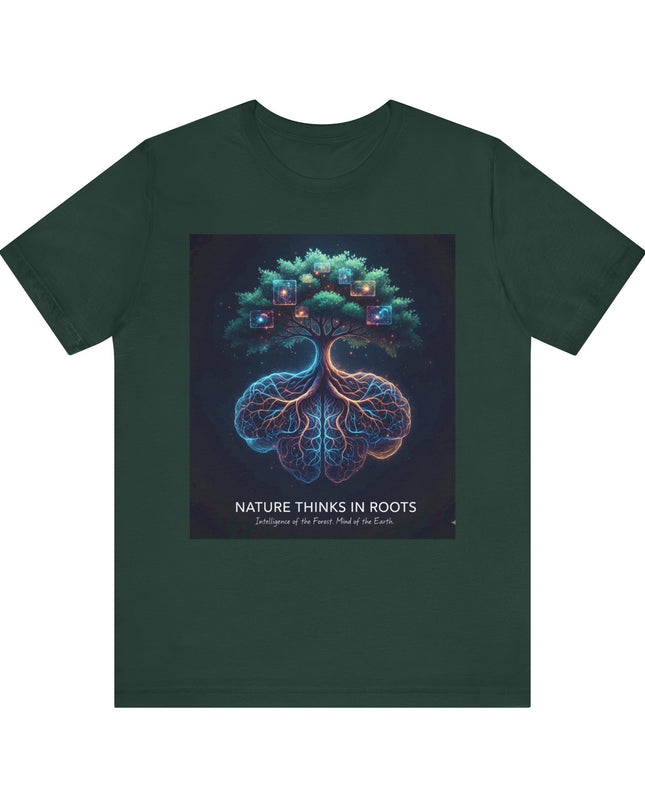 "Nature thinks in roots" Unisex Jersey Short Sleeve Tee