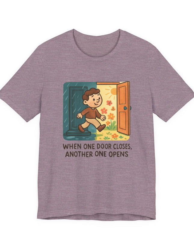 "Door Closes" Unisex Jersey Short Sleeve Tee