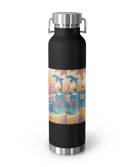 "February in Florida, Energy for Success" Copper Vacuum Insulated Bottle, 22oz