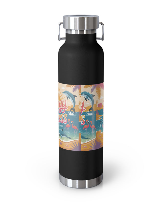 "February in Florida, Energy for Success" Copper Vacuum Insulated Bottle, 22oz