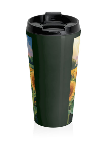 "Keep on the Sunny Side of Life" Stainless Steel Travel Mug
