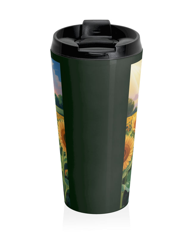 "Keep on the Sunny Side of Life" Stainless Steel Travel Mug