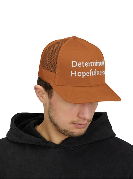 "Determined Helpfulness" Snapback Trucker Cap