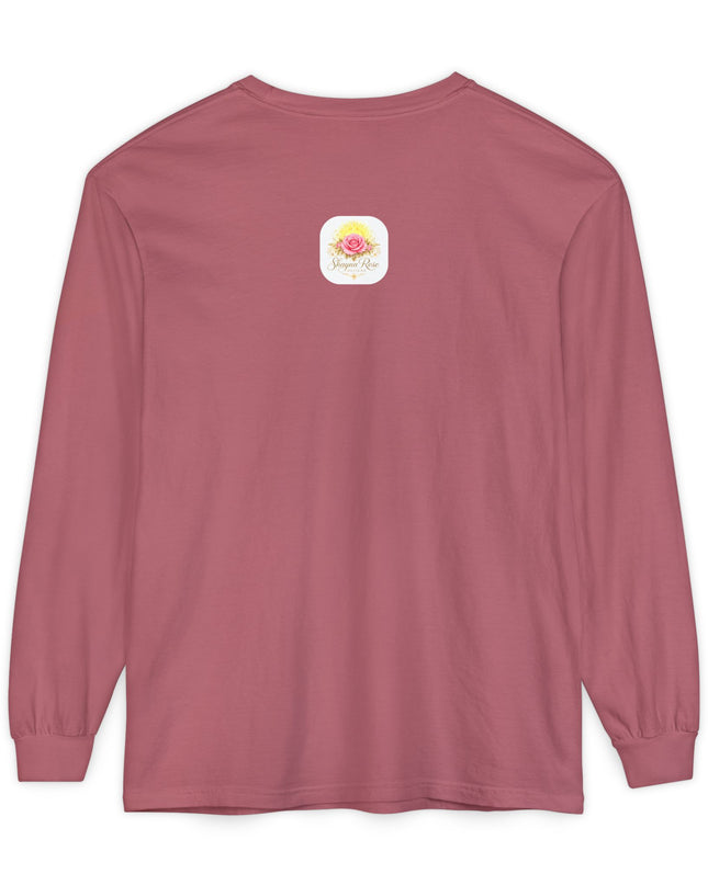 "Happy Valentine's Day" Unisex Garment-dyed Long Sleeve T-Shirt
