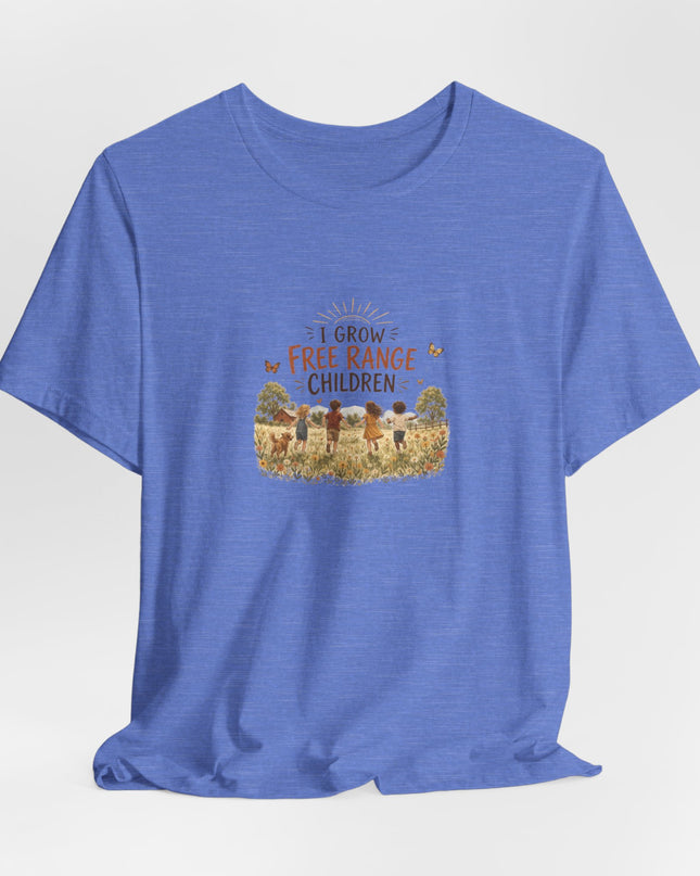 "I Grow Free Range Children" Unisex Jersey Cotton Tee