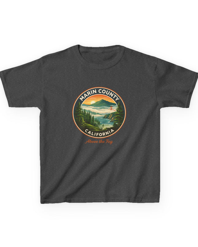 "Marin County, Above the Fog" Kids Heavy Cotton Tee