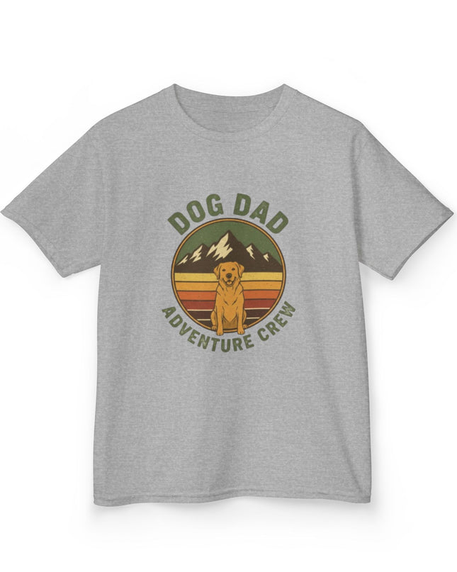 "Dog Dad Adventure Crew" Kids Heavy Cotton Tee