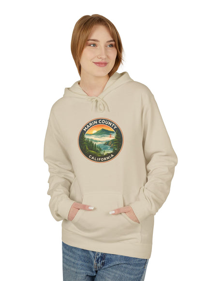 "Marin County, Above the Fog- no text" Unisex Midweight Softstyle Fleece Hoodie