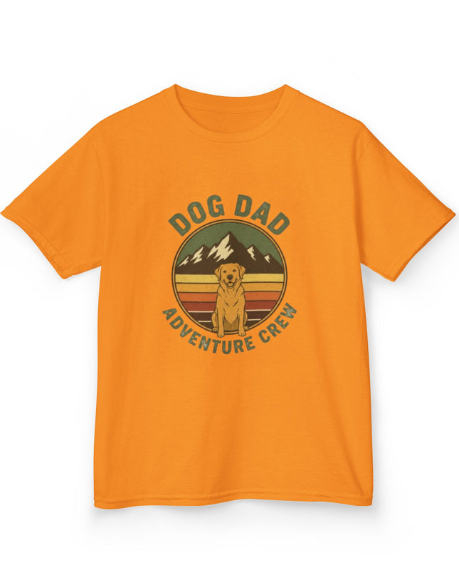 "Dog Dad Adventure Crew" Kids Heavy Cotton Tee