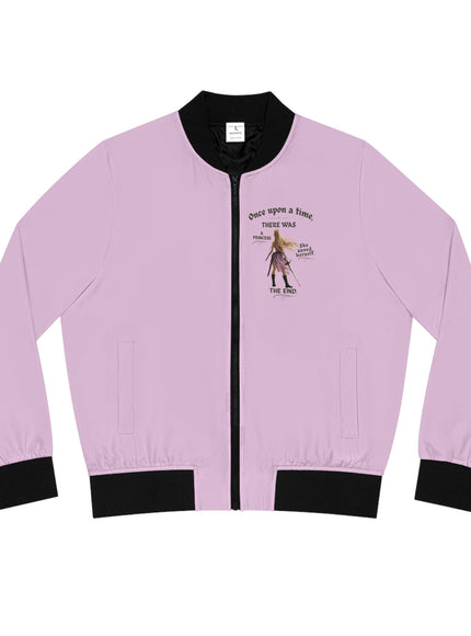 "She Saved Herself" Women's Bomber Jacket (AOP)