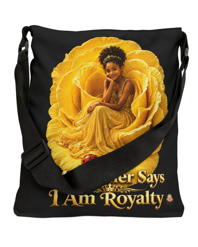 "My Father Says I am Royalty" Adjustable Tote Bag (AOP)