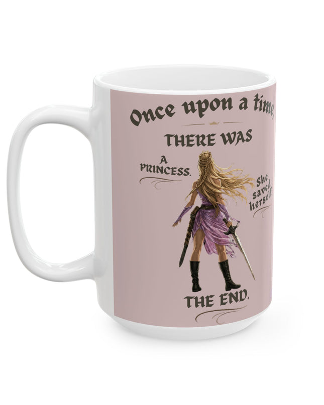 "She Saved Herself" Ceramic Mug, (11oz, 15oz)