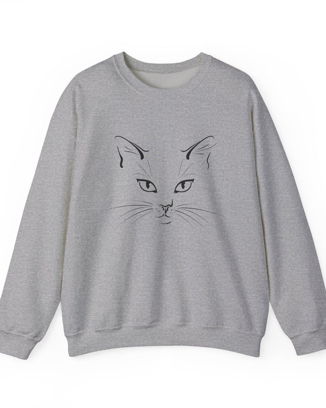 "Cat Face Sketch" Unisex Adult Sweatshirt