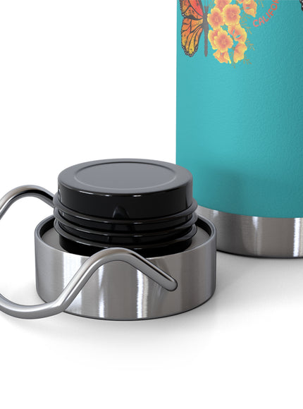 "Butterflies and Poppies Marin County, California" Copper Vacuum Insulated Bottle, 22oz