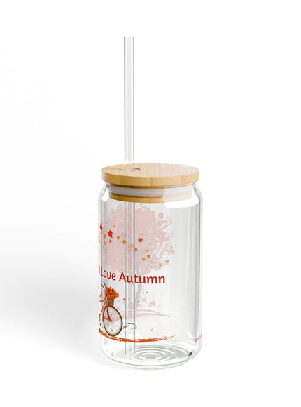 "I Love Autumn" Sipper Glass, 16oz