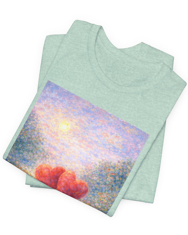 "Valentine's Day - Monet Style" Unisex Jersey Short Sleeve Tee