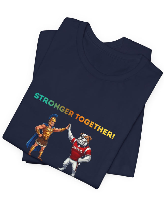 "Stronger Together SR and TL Mascots" Unisex Jersey Short Sleeve Tee