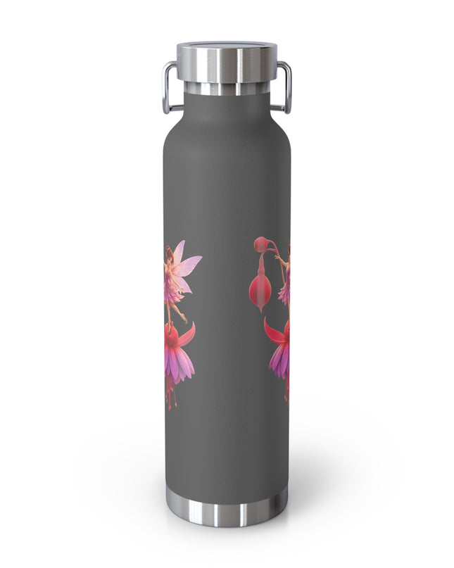 "Fuchsia Fairy" Copper Vacuum Insulated Bottle, 22oz