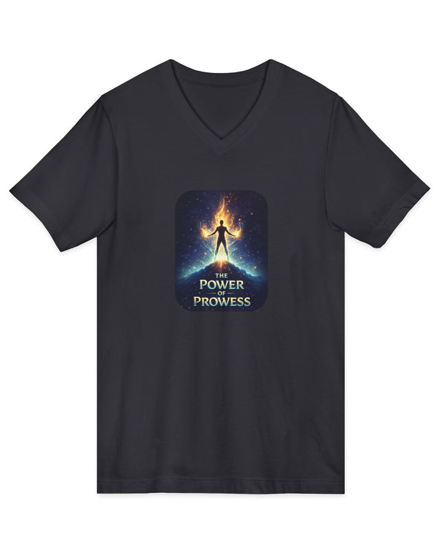 "The Power of Prowess" Unisex Jersey Short Sleeve V-Neck Tee