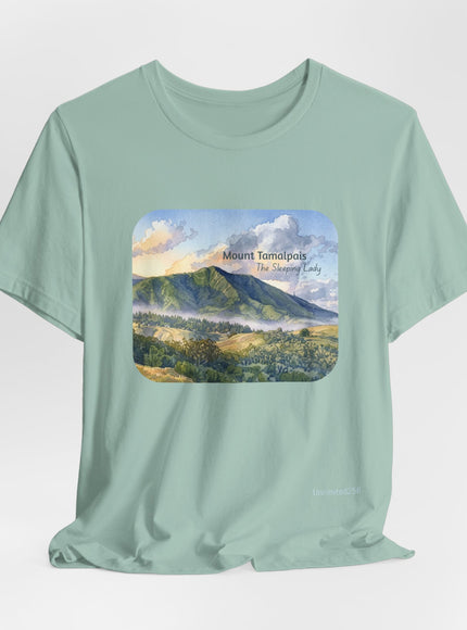 "Mount Tamalpais, the Sleeping Lady" Unisex Jersey Short Sleeve Tee