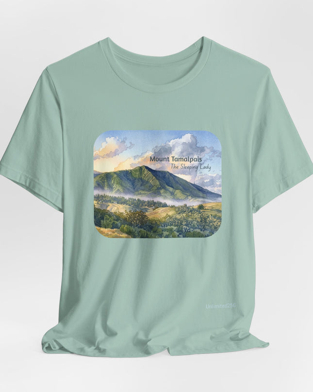 "Mount Tamalpais, the Sleeping Lady" Unisex Jersey Short Sleeve Tee