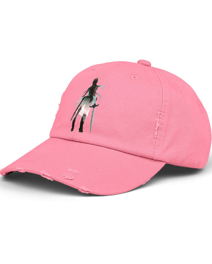 "Female warrior" Unisex Distressed Cap