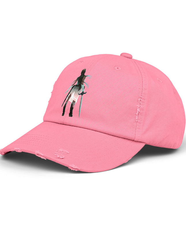 "Female warrior" Unisex Distressed Cap