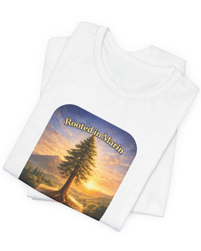"Rooted in Marin, College of Marin" Unisex Jersey Short Sleeve Tee