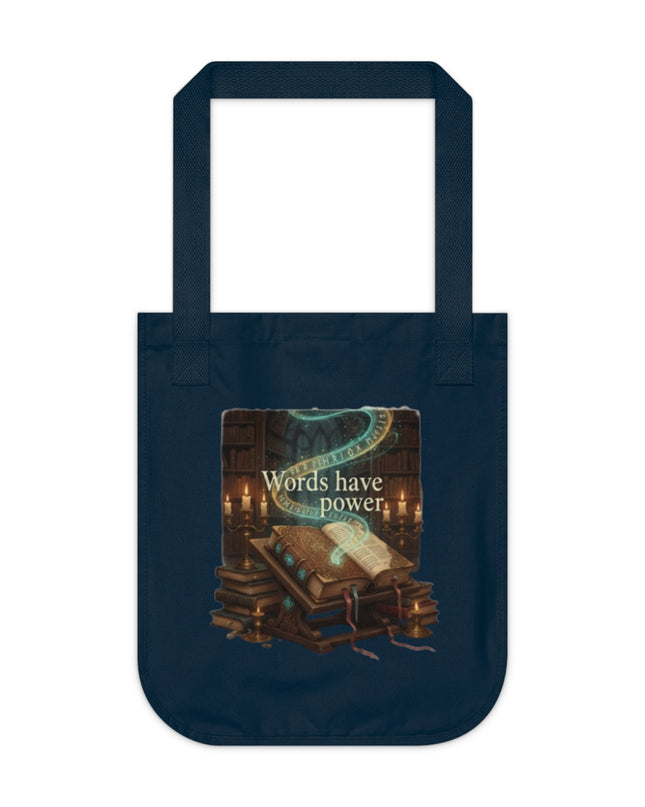 "Words Have Power" Organic Canvas Tote Bag