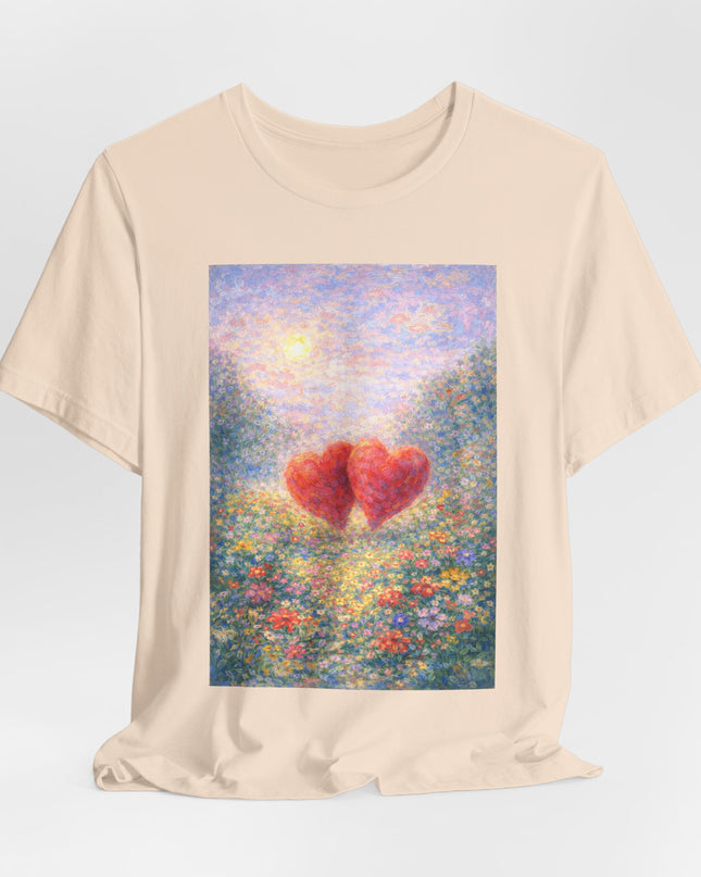 "Valentine's Day - Monet Style" Unisex Jersey Short Sleeve Tee