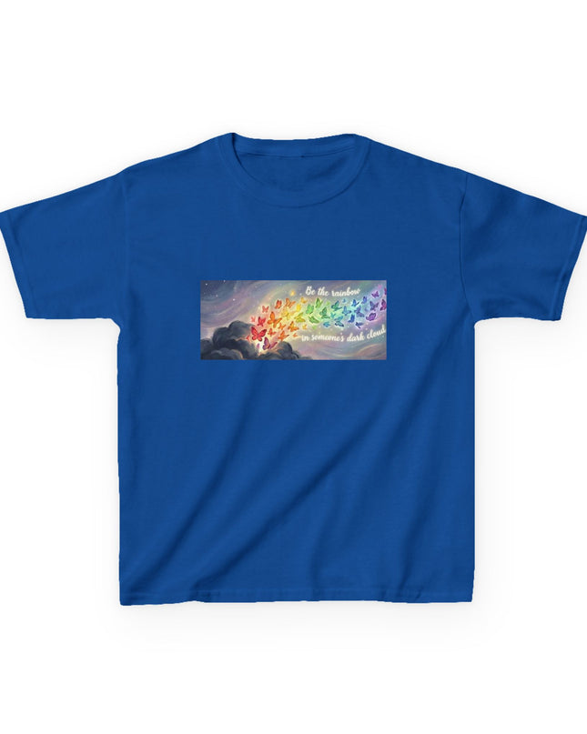 "Be the Rainbow in Someone's Dark Cloud" Kids Heavy Cotto Tee