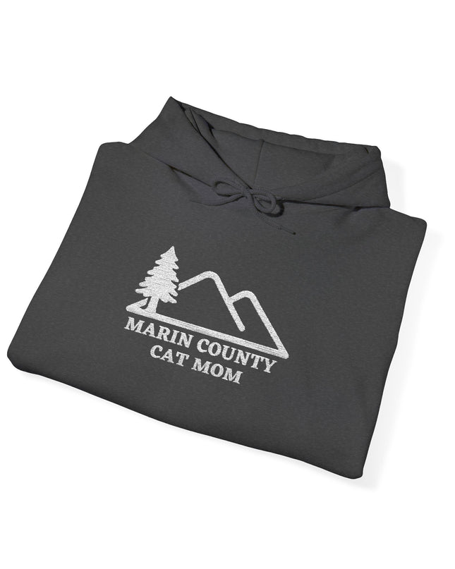 "Marin County Cat Mom" Unisex Heavy Blend Hooded Sweatshirt