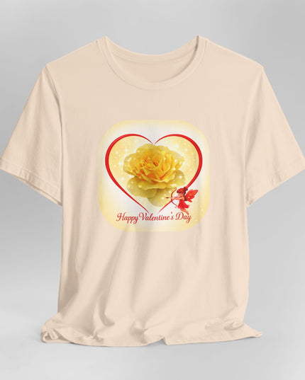 "Happy Valentine's Day" Unisex Jersey Short Sleeve Tee