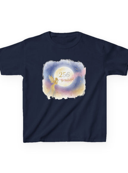 "Angel Whispers - Be Unlimited Full Moon 256" Kids Heavy Cotton Tee