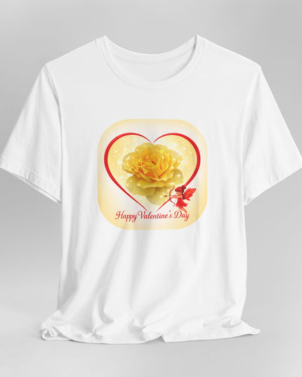 "Happy Valentine's Day" Unisex Jersey Short Sleeve Tee