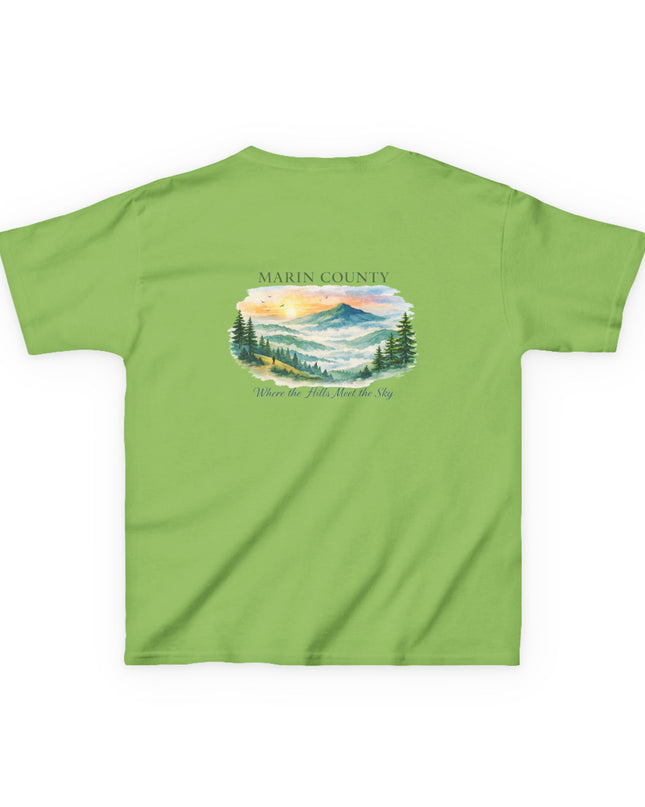 "Marin County, Where the Hills Meet the Sky" Kids Heavy Cotton Tee