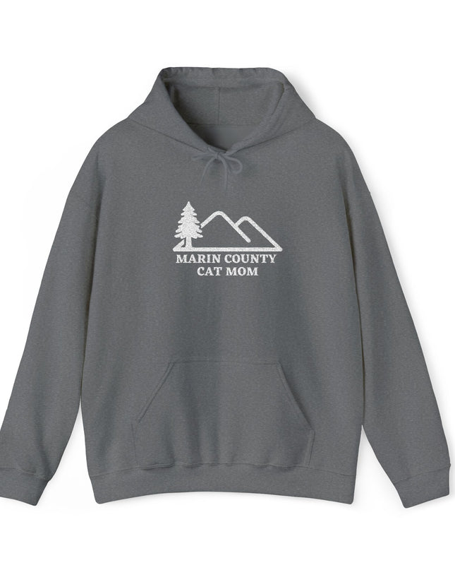 "Marin County Cat Mom" Unisex Heavy Blend Hooded Sweatshirt