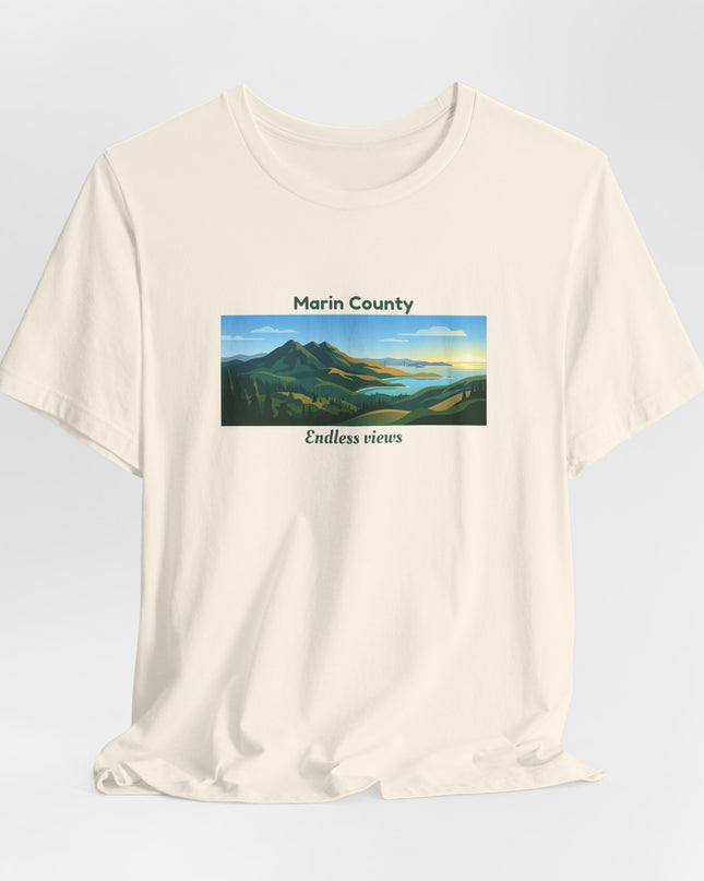 "Marin County - Endless Views" Unisex Jersey Short Sleeve Tee