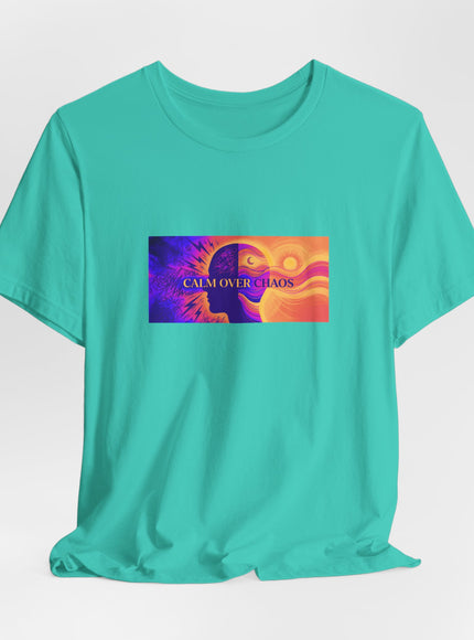 "Calm Over Chaos- Vivid" Unisex Jersey Short Sleeve Tee