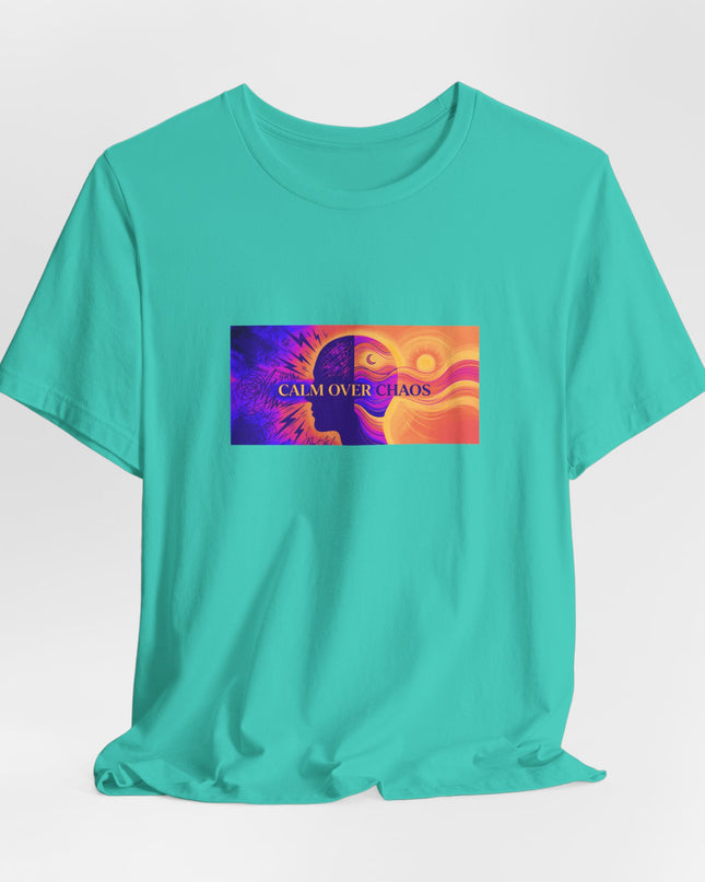 "Calm Over Chaos- Vivid" Unisex Jersey Short Sleeve Tee